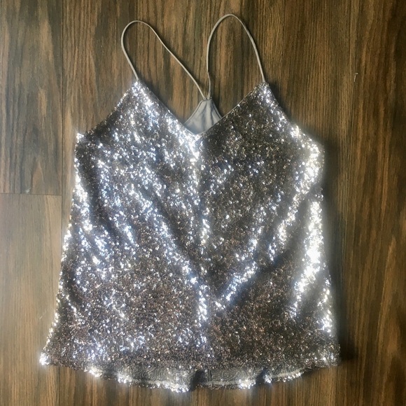 Express Tops - Express Sequin Tank